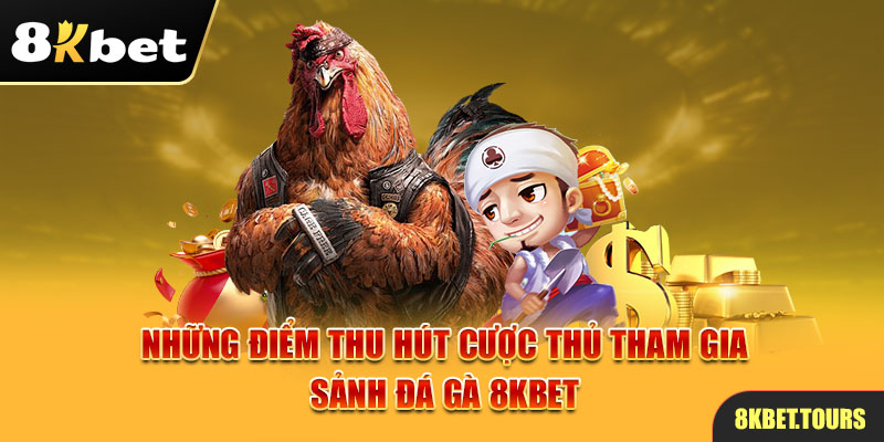 Những điểm thu hút cược thủ tham gia sảnh Đá gà 8Kbet